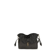 Saint Laurent Black Lamb Ovis Aries Clutch Bag