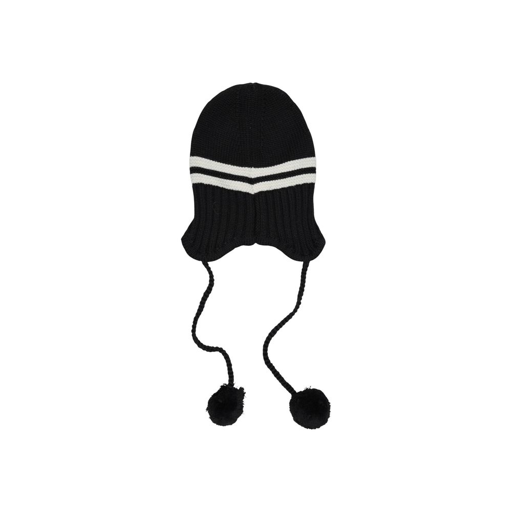 Tommy Hilfiger Jeans Black and White Recycled Wool Cap (Baseball Hat)