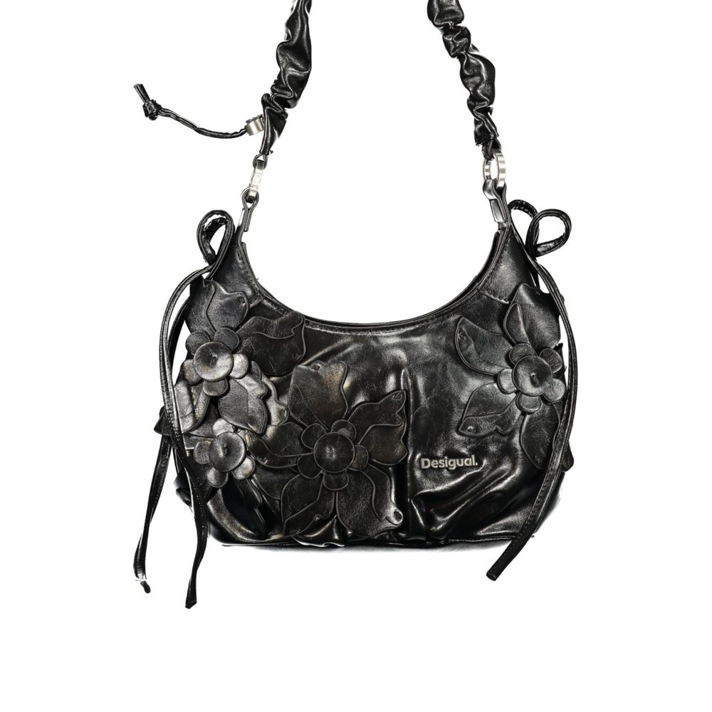Desigual Black Polyurethane Women's Bag with Adjustable Strap