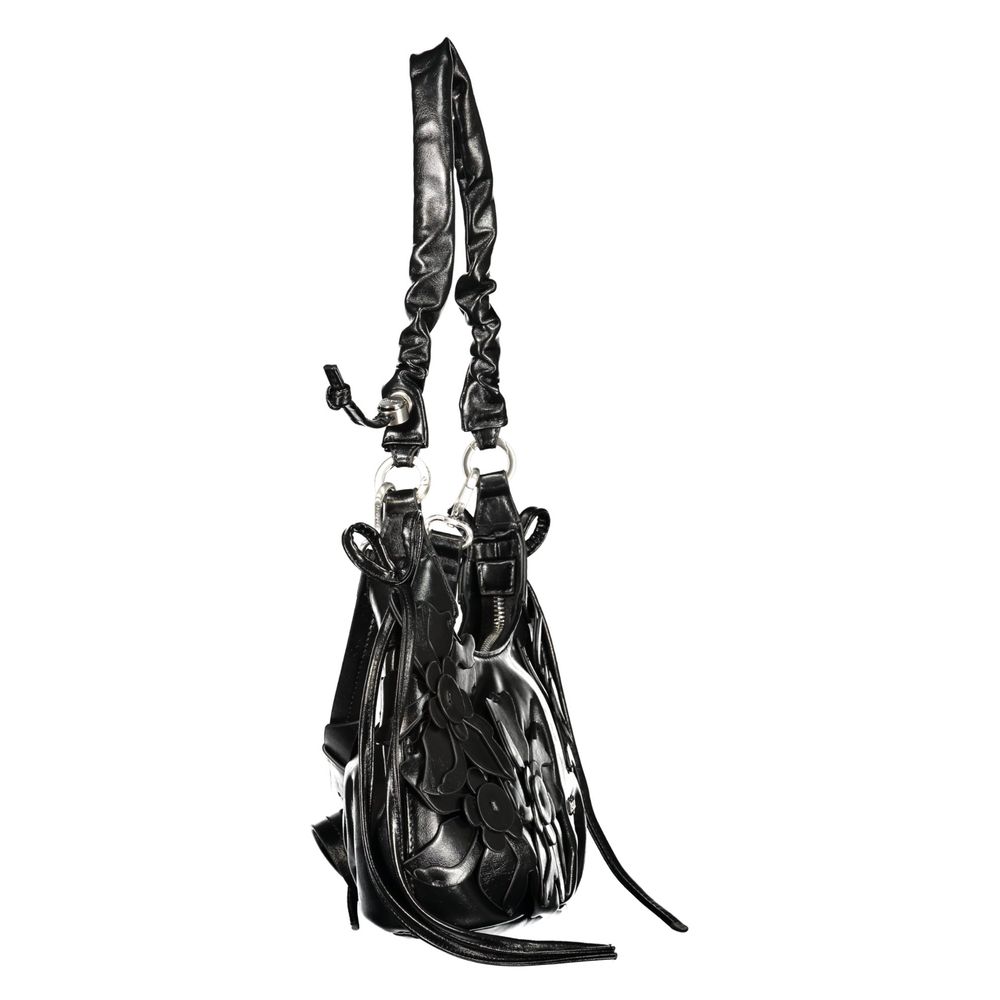 Desigual Black Polyurethane Women's Bag with Adjustable Strap