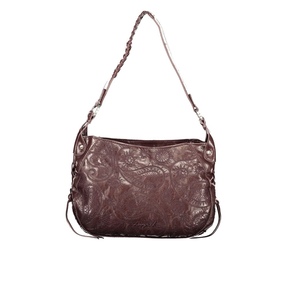 Borsa da donna Desigual in poliuretano marrone