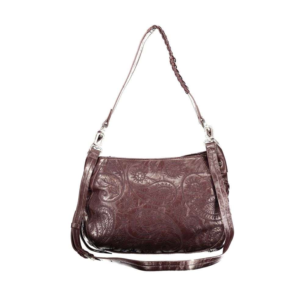 Borsa da donna Desigual in poliuretano marrone