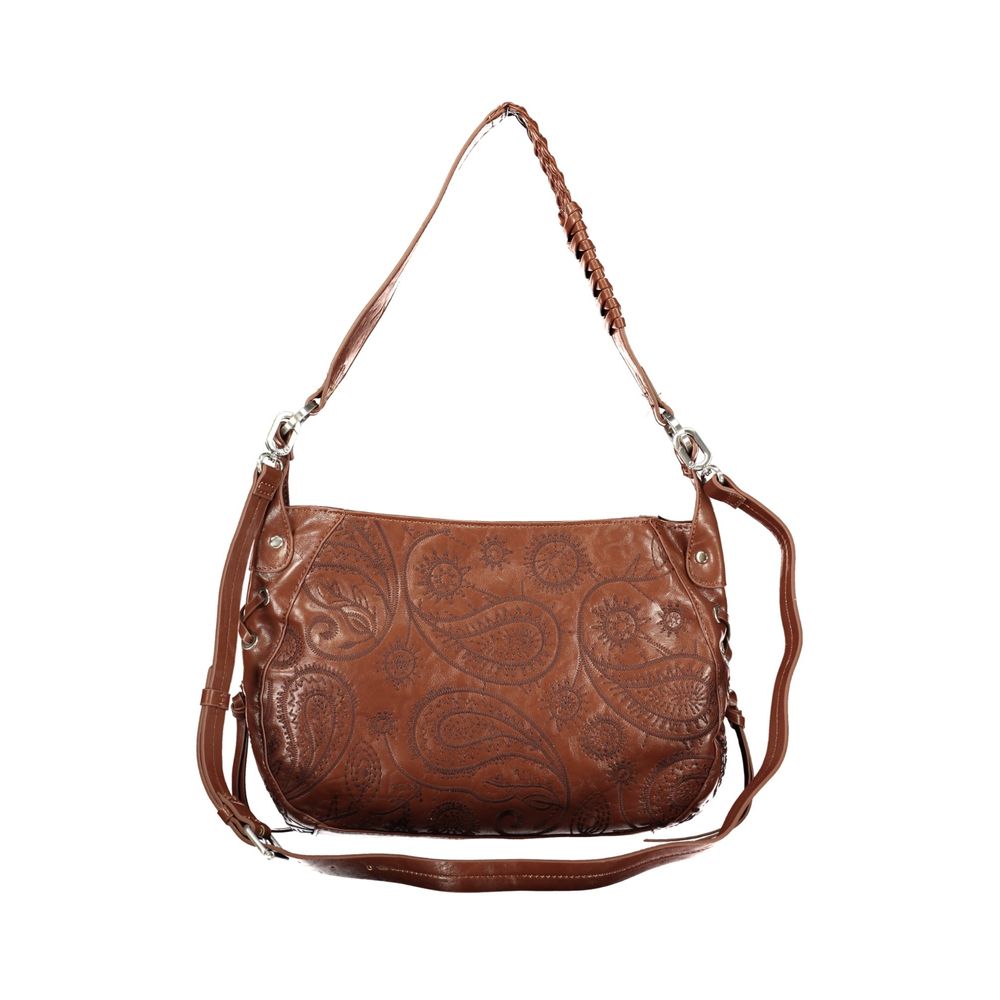 Borsa da donna Desigual in poliuretano marrone