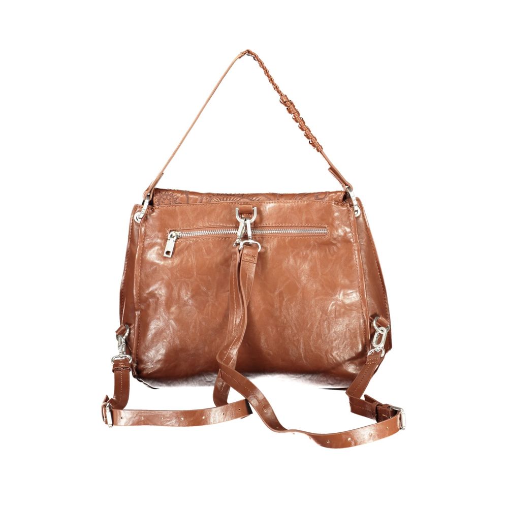 Borsa da donna Desigual in poliuretano marrone