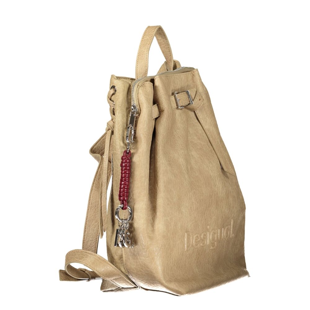 Desigual Beige Polyurethane Women's Backpack