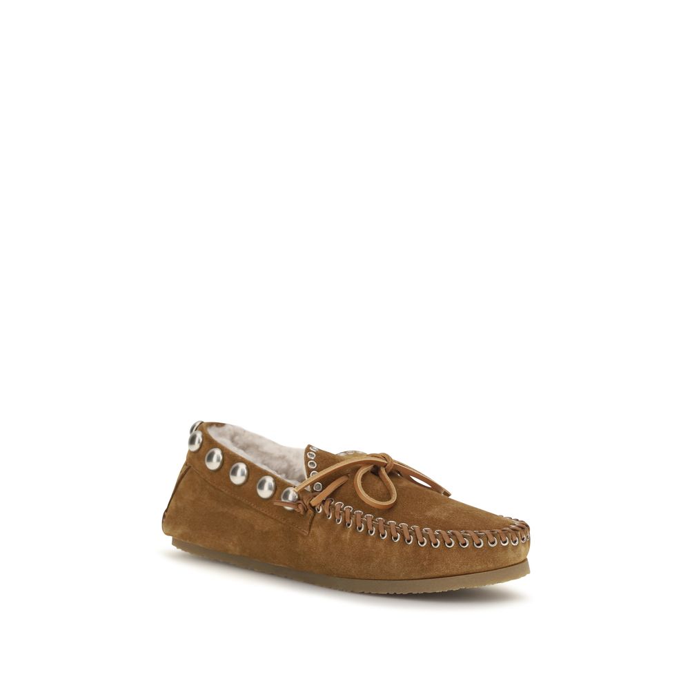 Isabel Marant Brown Calf Leather Bos Taurus Loafer