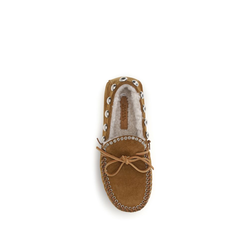 Isabel Marant Brown Calf Leather Bos Taurus Loafer