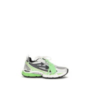 Off-White Two-Tone Polyethylene Athletic Sneakers