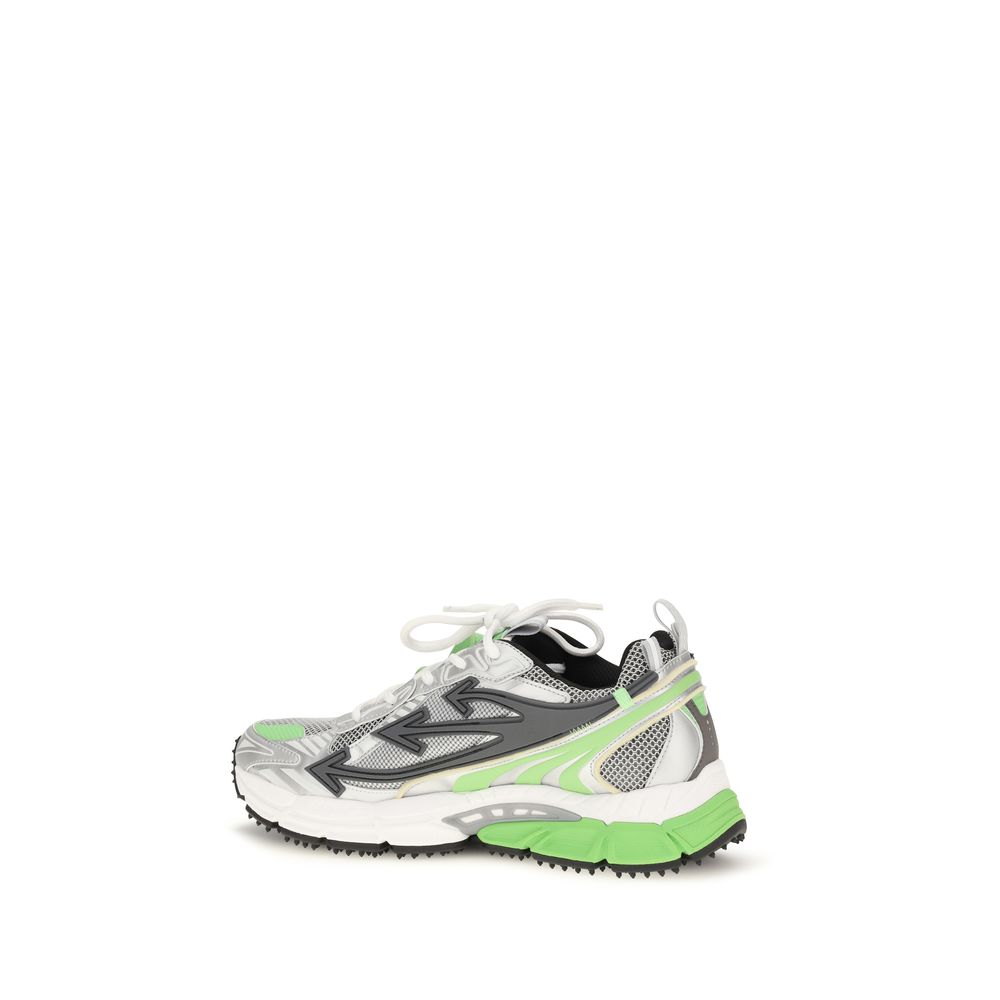 Off-White Two-Tone Polyethylene Athletic Sneakers