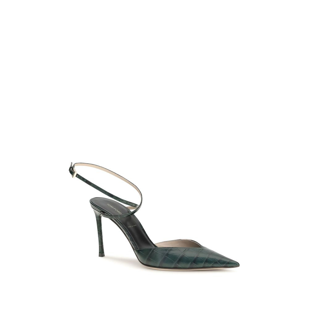 Tom Ford Two-Tone Bos Taurus Calf Leather High-Heeled Pumps