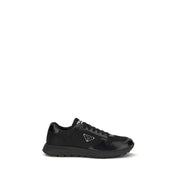 Prada Prax 01 Sneakers Nere in Re-Nylon e Pelle Spazzolata