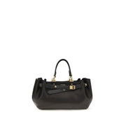 Balenciaga Black Calf Leather Bos Taurus Shoulder Bag