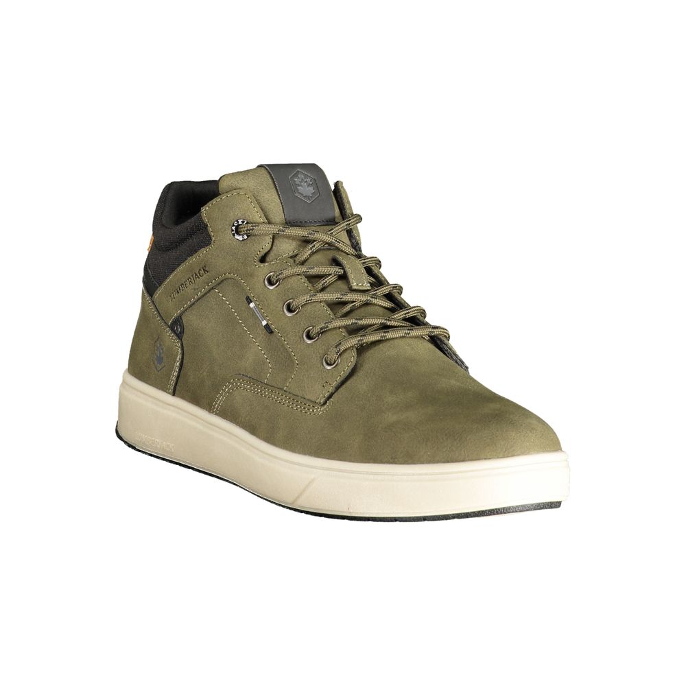 Lumberjack Green Polyester Mens Sneaker