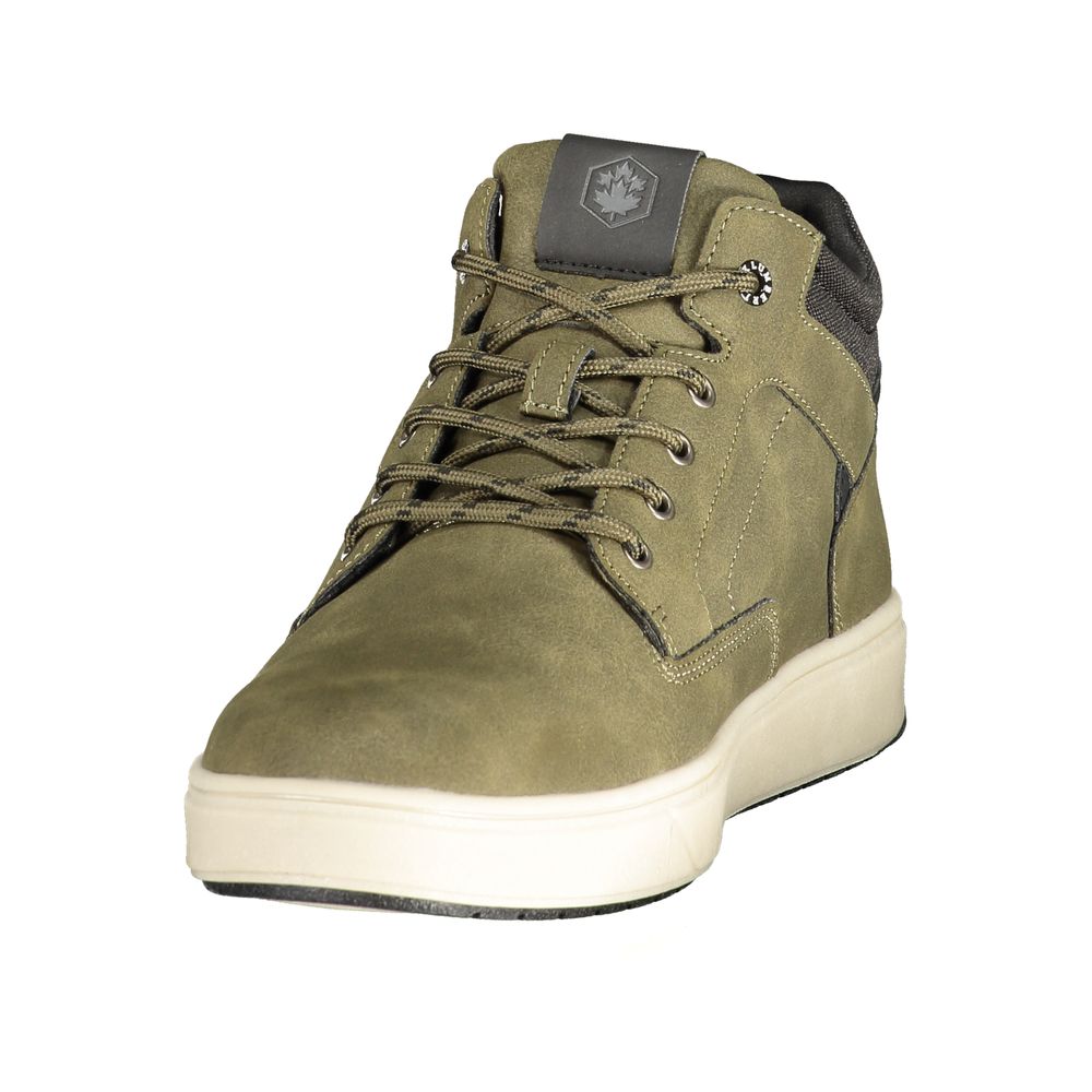 Lumberjack Green Polyester Mens Sneaker