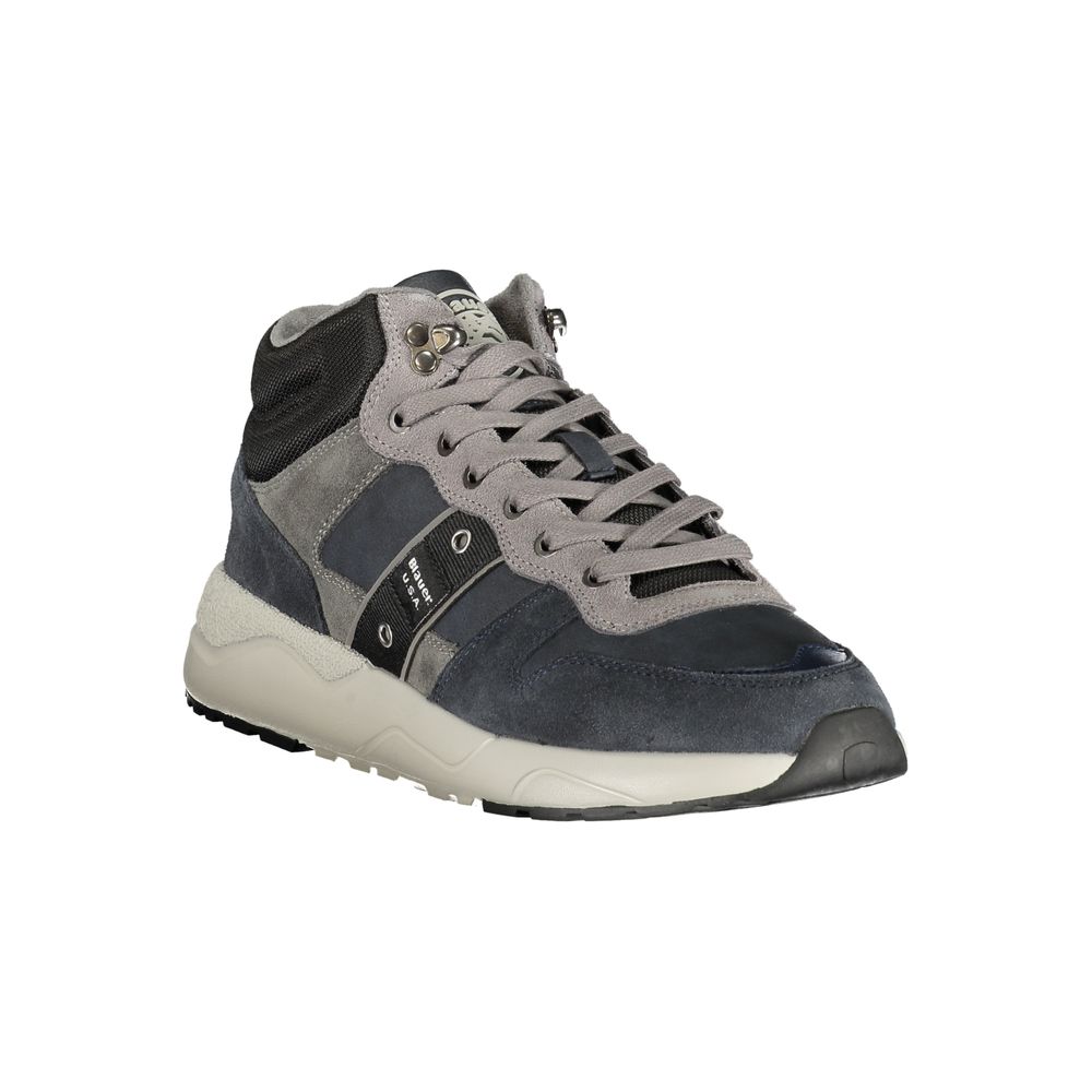 Scarpa da ginnastica da uomo Blauer in poliuretano blu