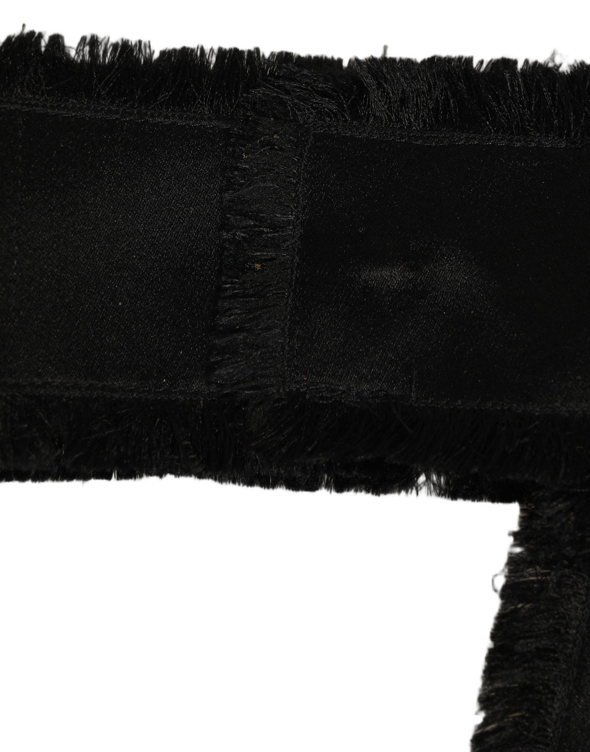 Dolce & Gabbana Black Velvet Wrap Around Tie Belt