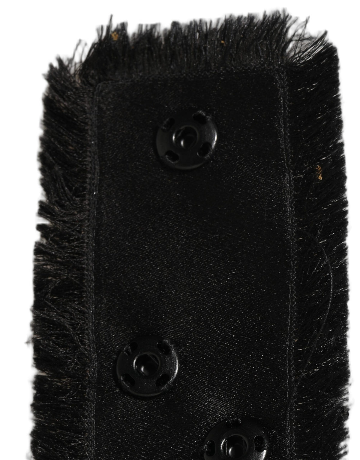 Dolce & Gabbana Black Velvet Wrap Around Tie Belt