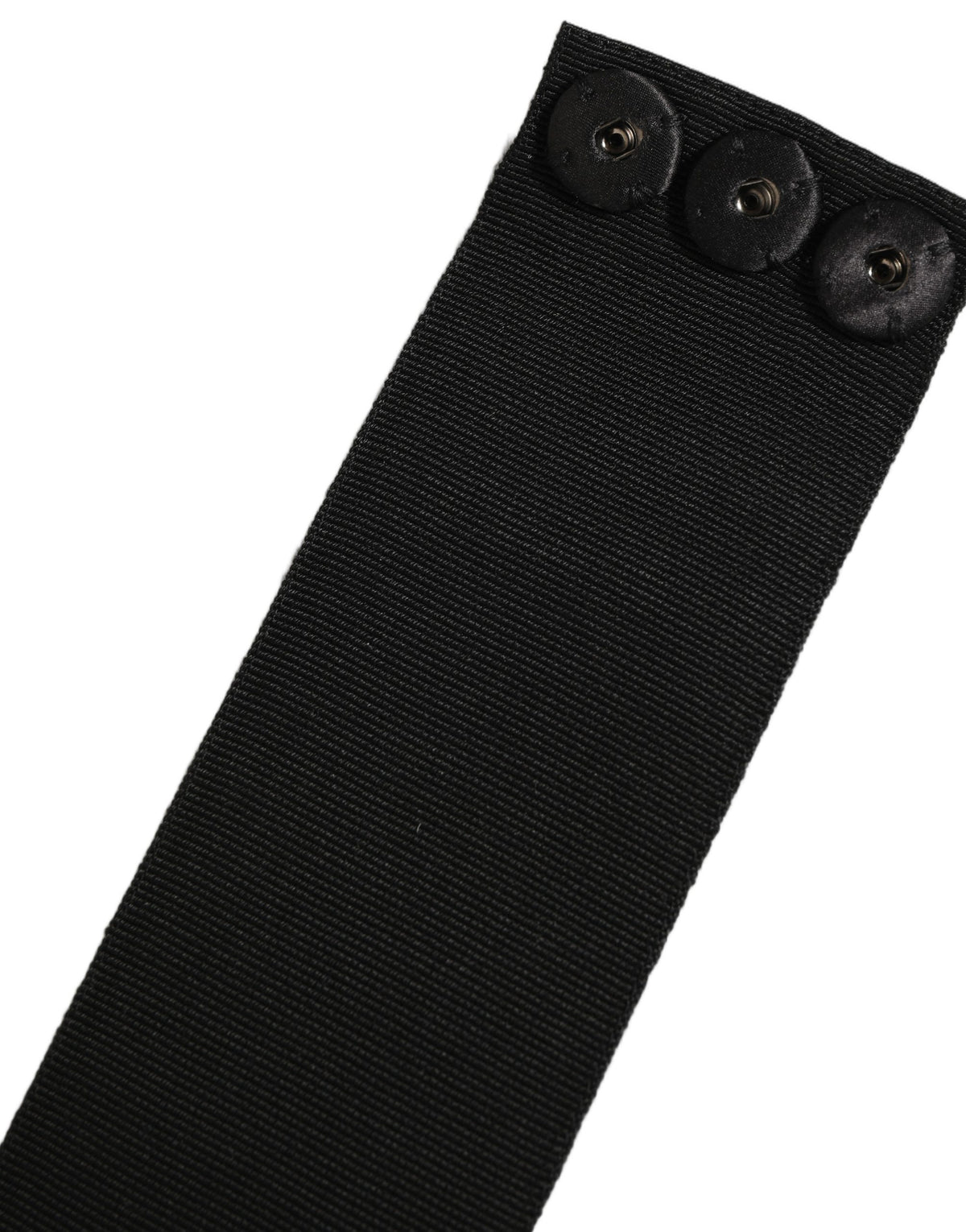Dolce & Gabbana Black Cotton Wrap Around Tie Belt