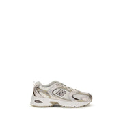 New Balance Beige Fabric Athletic Sneakers