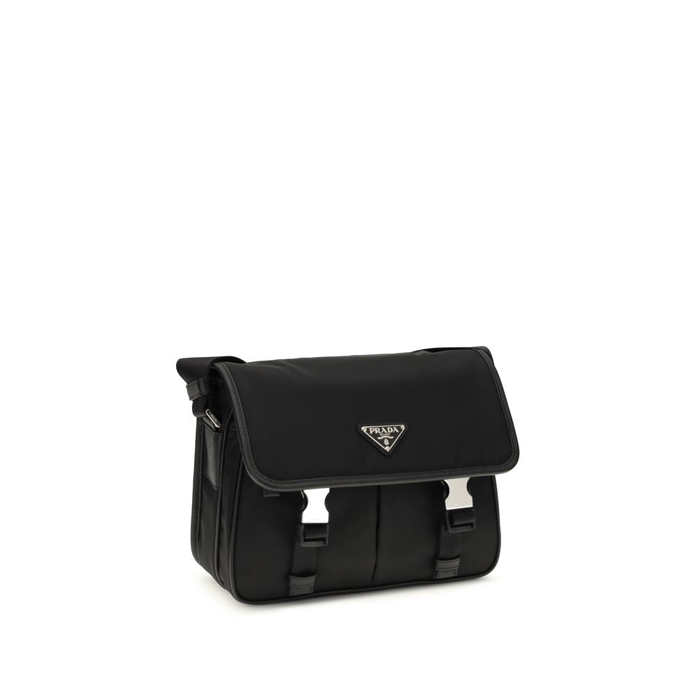 Borsa a spalla Prada in poliammide nera