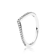 Pandora 925 Silver Cross Pavé Heart Ring Size 56 196316CZ-56