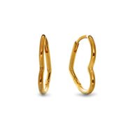 Pandora Asymmetric Heart Hoop Earrings 268307C00