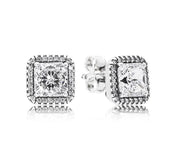 Pandora Square Light Point Earrings 290591CZ