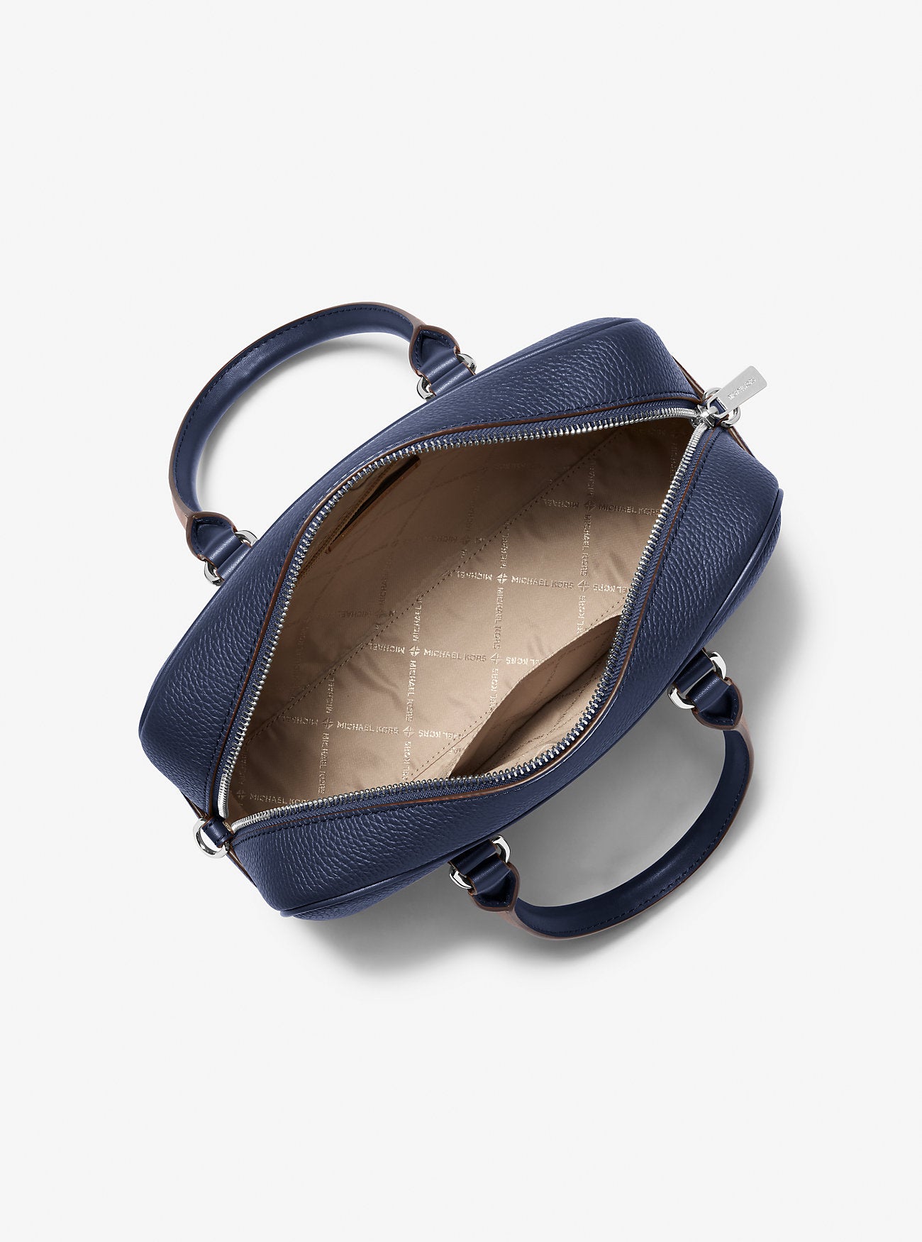 Borsa a Mano Michael Kors Thompson in Pelle Blu Navy