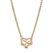 Pandora Infinity Heart Necklace with Luminous Stones 362666C01-50
