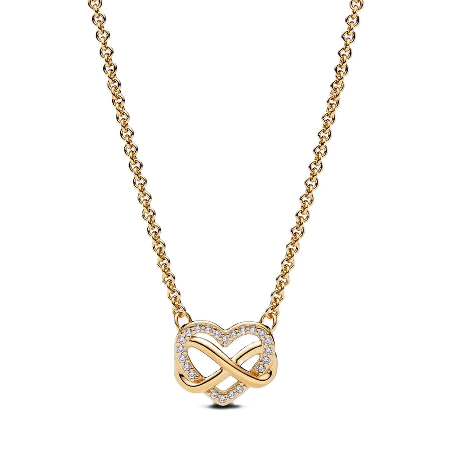 Pandora Infinity Heart Necklace with Luminous Stones 362666C01-50