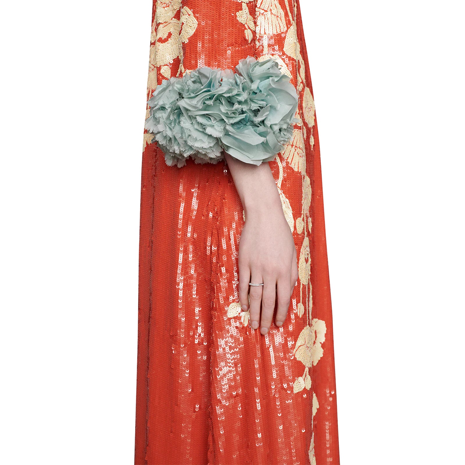 Gucci Link to Love Diamond Band Ring in 18k White Gold