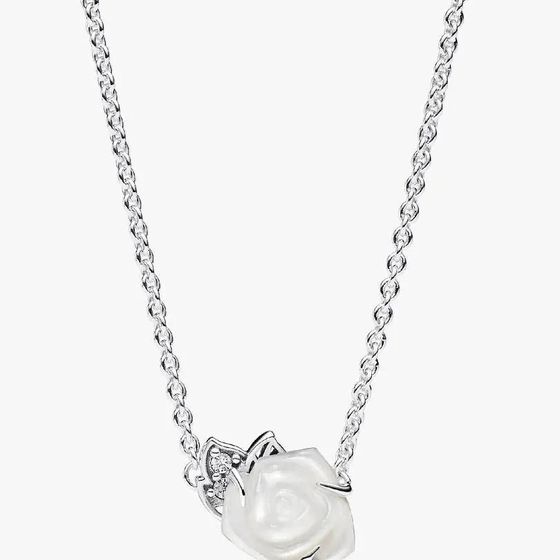 Collana Pandora Rosa Bianca 393206C01
