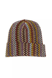 Missoni Multicolor Wool Hat with Geometric Pattern