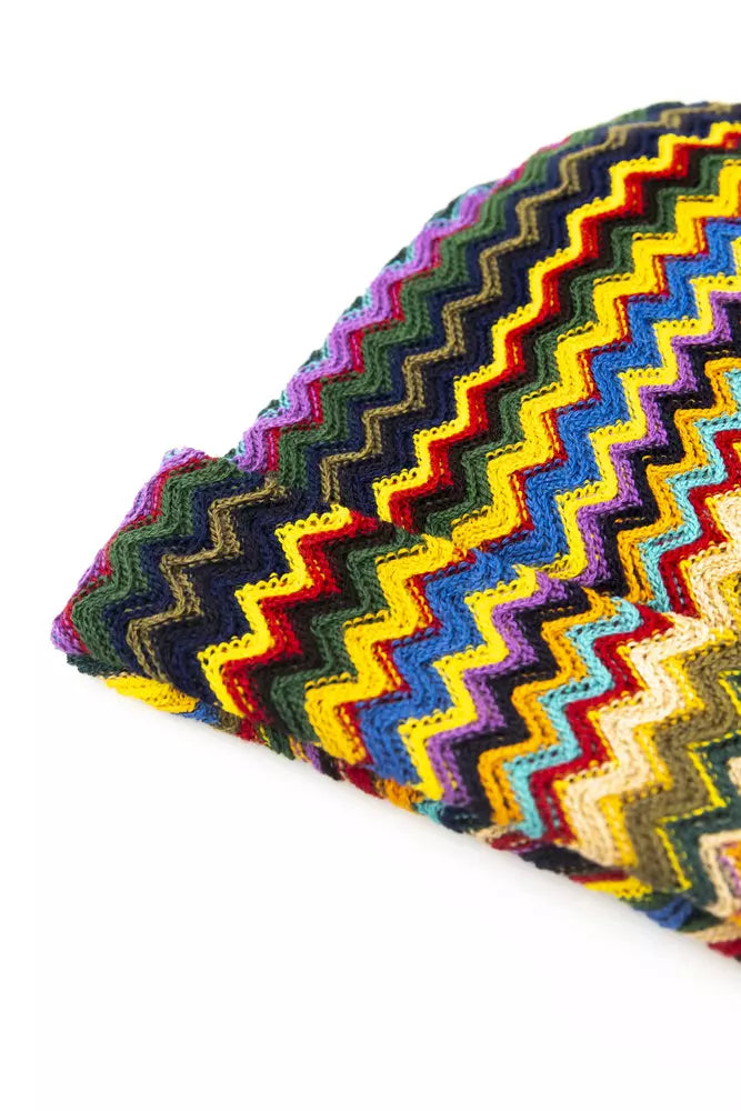 Missoni Multicolor Wool Hat with Geometric Pattern