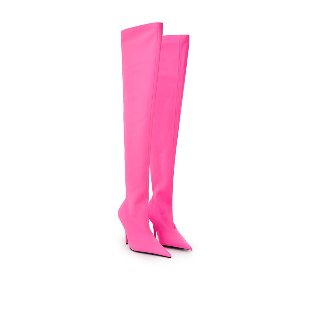 Balenciaga Women's Pink Polyester Boots