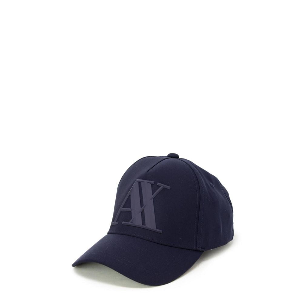 Armani Exchange Men's Blue Elastomultiester Baseball Cap