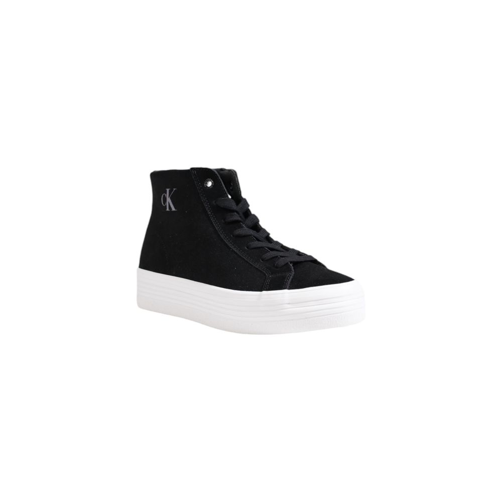 Sneakers Platform Calvin Klein Jeans VULC FLATFORM in Suede Nero