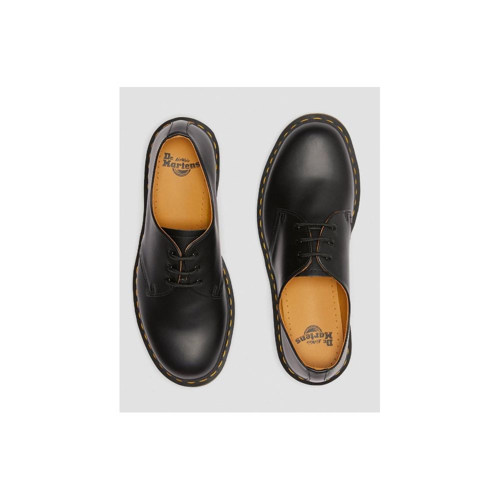 Dr. Martens 1461 Classic Smooth Black Leather Lace-Up Shoes