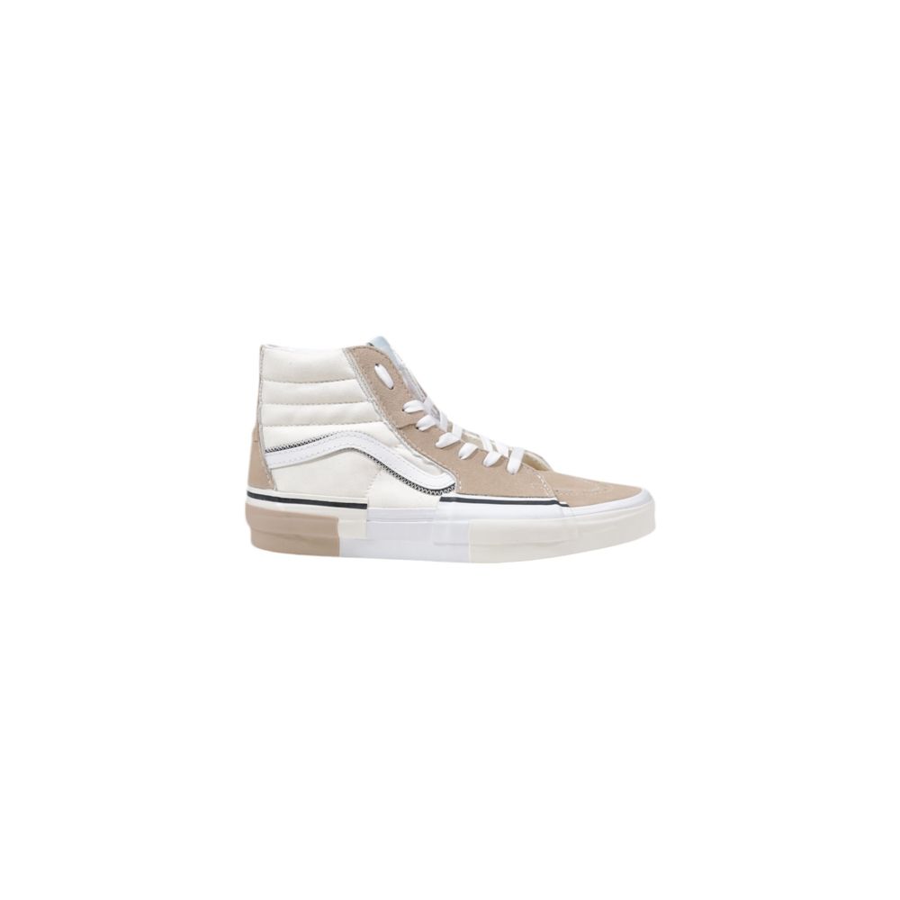 Vans UA SK8-Hi High Top Sneakers in Beige Leather