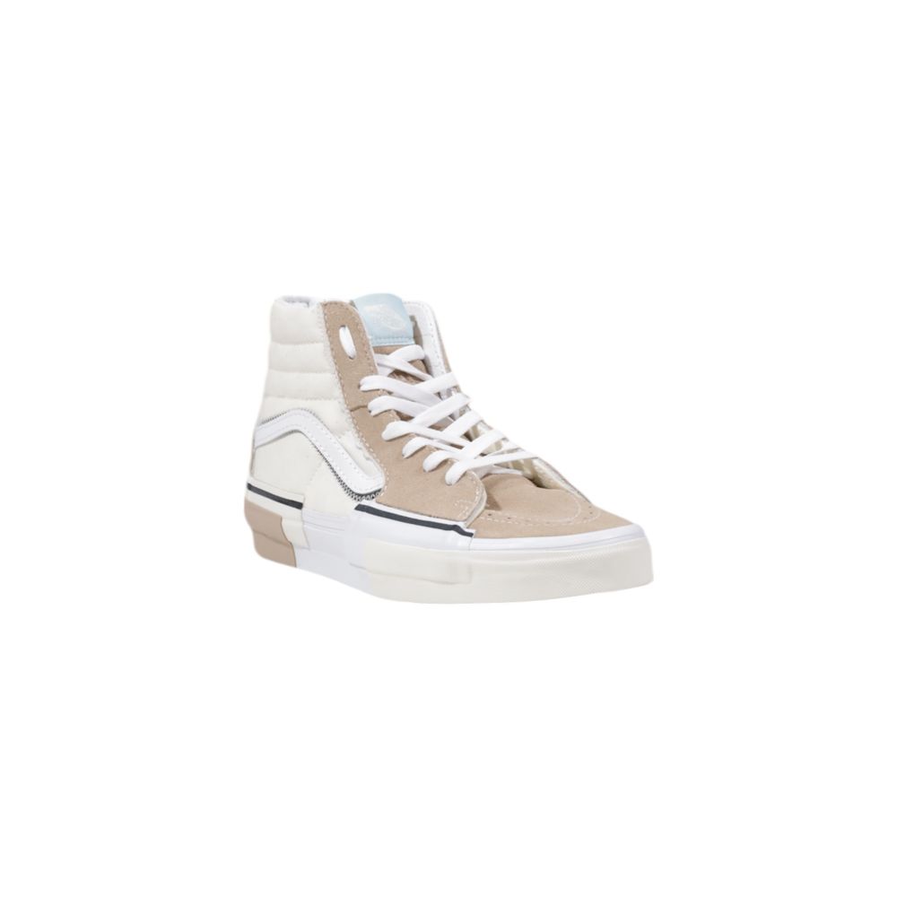 Vans UA SK8-Hi High Top Sneakers in Beige Leather