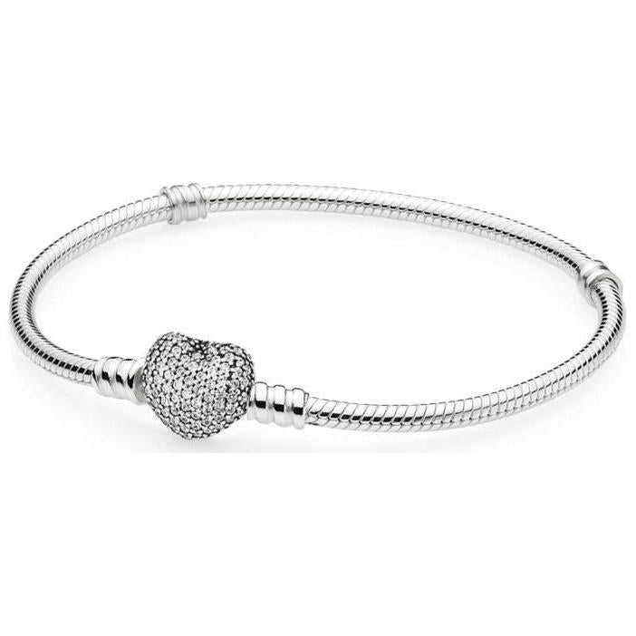 Bracciale Catena Snodata Chiusura Stella Pavé Lunghezza 18 cm 590727CZ-18