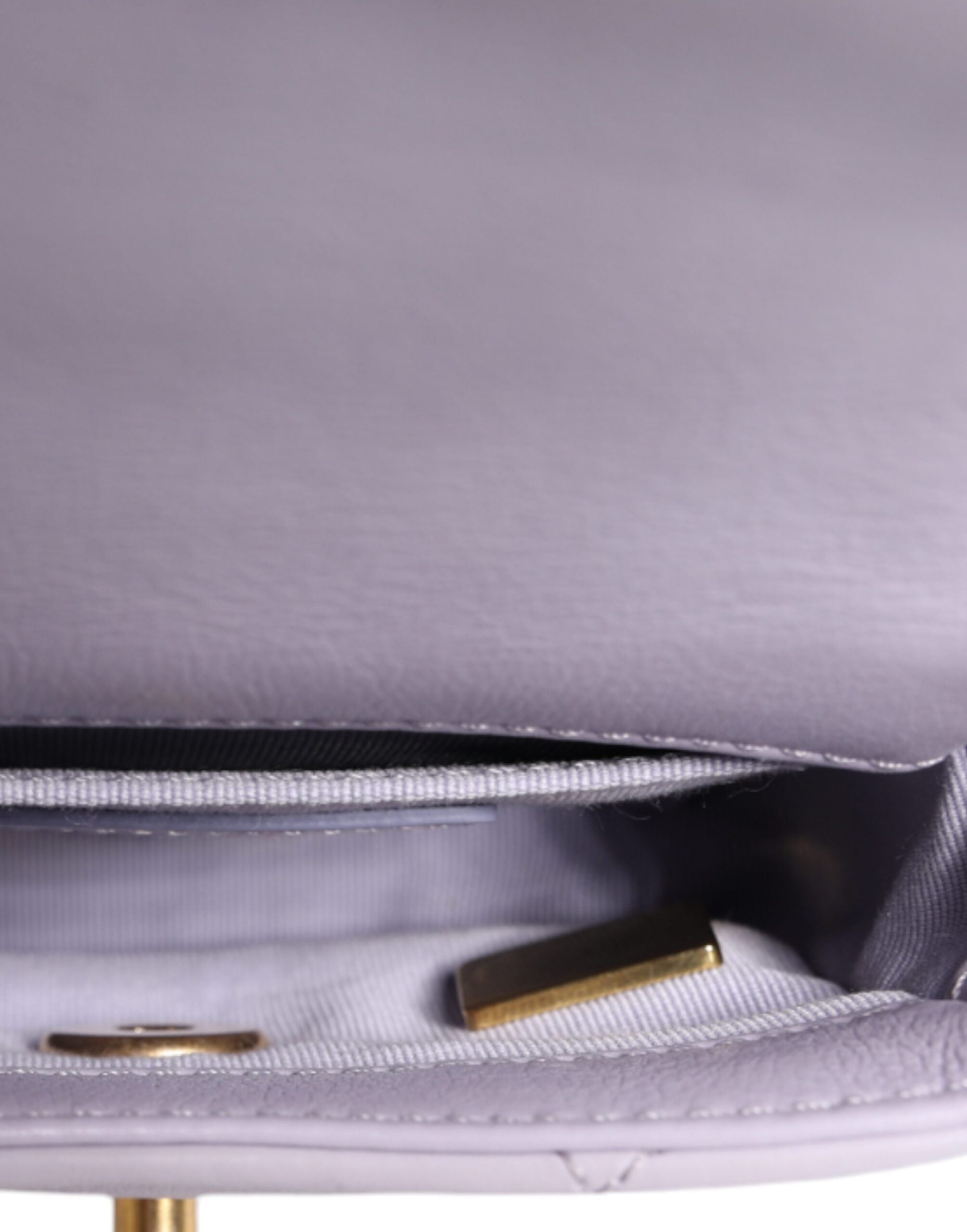 Chanel Blue Quilted Calfskin Framing Chain Flap Mini Crossbody Bag