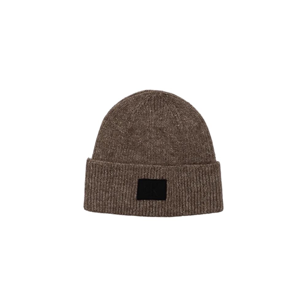 Berretto Beanie Uomo Calvin Klein Jeans Gomma Marabou Marrone