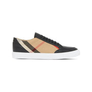 Sneakers Low Top Burberry New Salmond in Pelle e Canvas Vintage Check