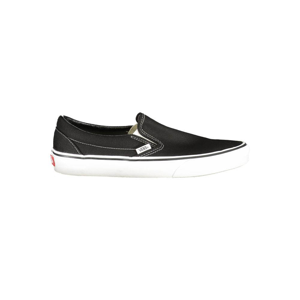 Vans Classic Checkerboard Slip-On Sneakers in Black Polyester/Polyurethane