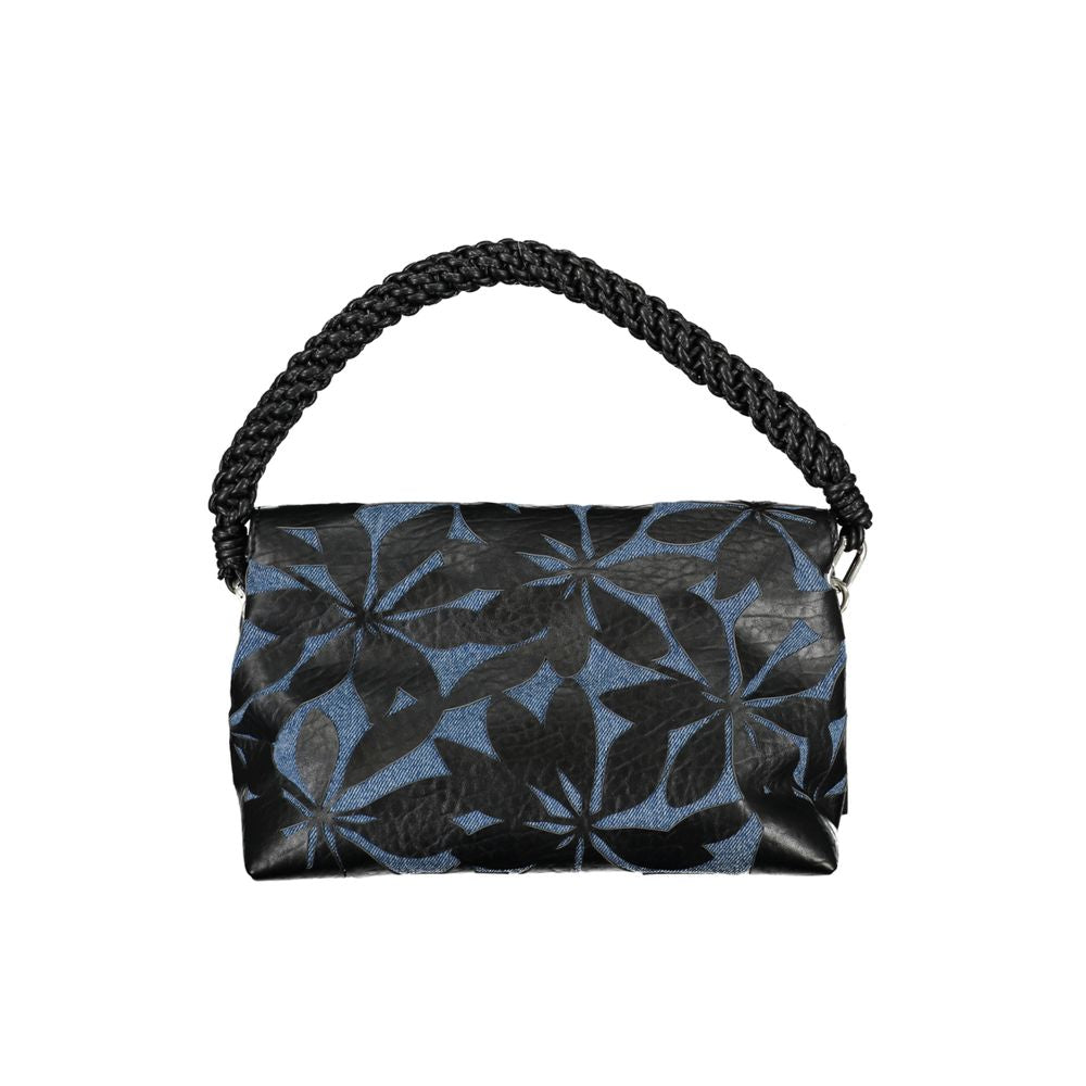 Desigual Handbag in Black Polyethylene, 2 Compartments and Contrasting Details
