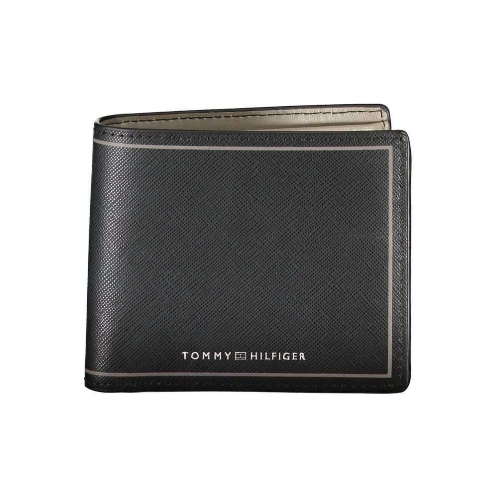 Tommy Hilfiger Black Leather Men Wallet