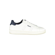 Blauer Sneakers Sportive Uomo Bianche, Dettagli Blu a Contrasto e Soletta Removibile