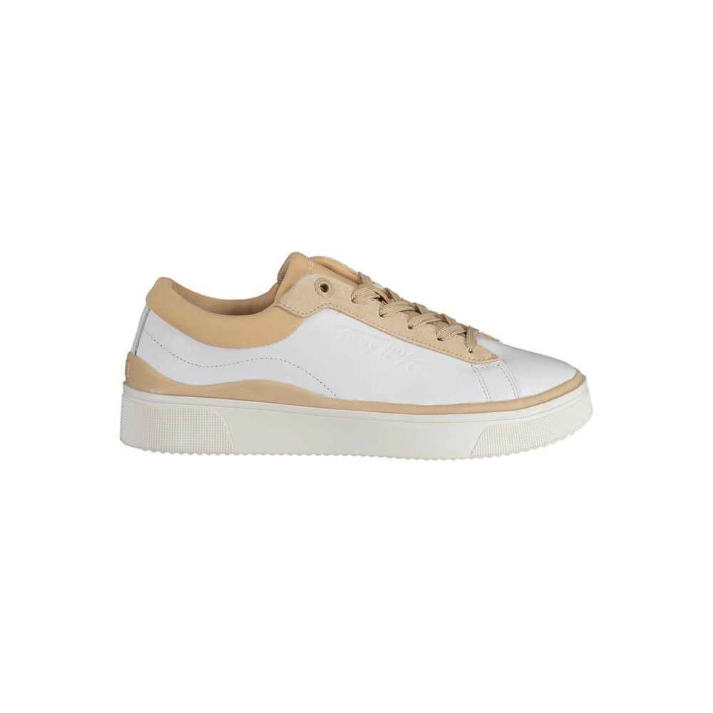 Tommy Hilfiger White Polyester Women Sneaker