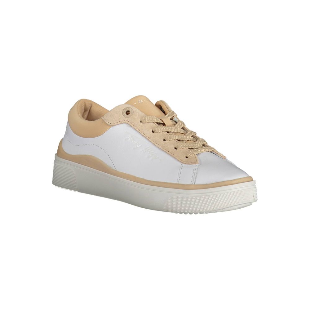 Tommy Hilfiger White Polyester Women Sneaker